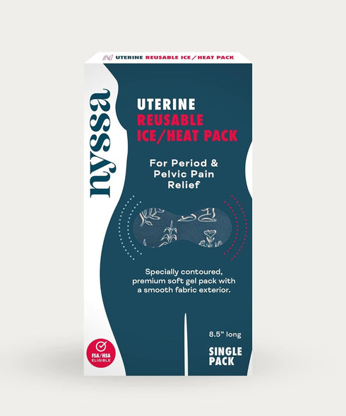 Nyssa Uterine Ice/Heat Gel Pack for Periods Cramp Relief and C-Section Recovery, FSA/HSA Eligible