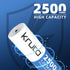 Kruta 2500mAh 1.2V (12 Pack Rechargeable AA Batteries, Ni-MH Double A Solar Batteries High Capacity Pre-Charged