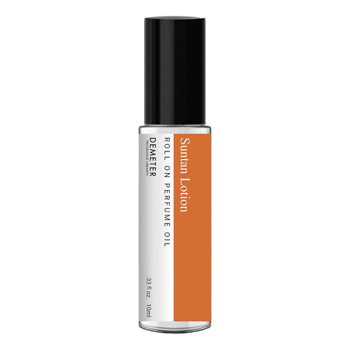 DEMETER Suntan Lotion Perfume Oil Roll On, 0.33 Oz, Long-Lasting