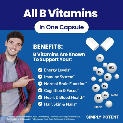 Daily Multivitamin for Men, 35 Vitamins & Minerals, Antioxidants for Energy, Focus, Immune & Prostate Health, 60