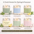 Summer 6 Pack PELN Scented Candles for Women, Spring Soy Wax Aromatherapy Candles, Lemon Verbena, Coconut Lime, Sea