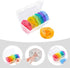 HONITANO 21-Compartment Weekly Pill Organizer Rainbow Medicine Storage Box Portable Dispenser with Separate