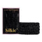 SILKIE x4 Set - Better than Satin - 100% Pure Mulberry Silk Black Skinny Scrunchies Hair Ties
