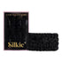 SILKIE x4 Set - Better than Satin - 100% Pure Mulberry Silk Black Skinny Scrunchies Hair Ties