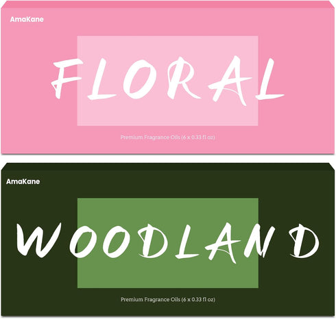 Floral & Woodland Fragrance Oils Set, AmaKane Fragrance Oil for Candle Making,