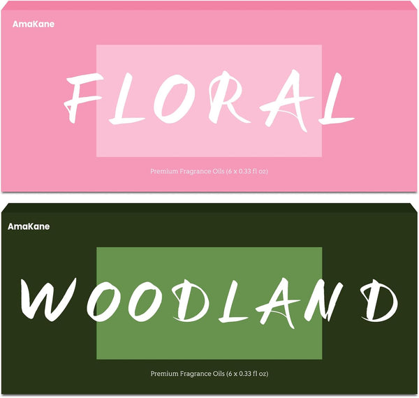 Floral & Woodland Fragrance Oils Set, AmaKane Fragrance Oil for Candle Making,