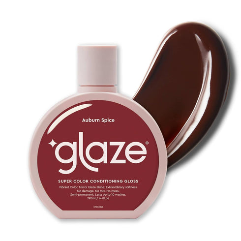 Glaze Super Gloss Color Conditioning Hair Gloss, 6.4 oz - Tinted Moisturizer for Brown or Red Hair, Adds Mirror Shine