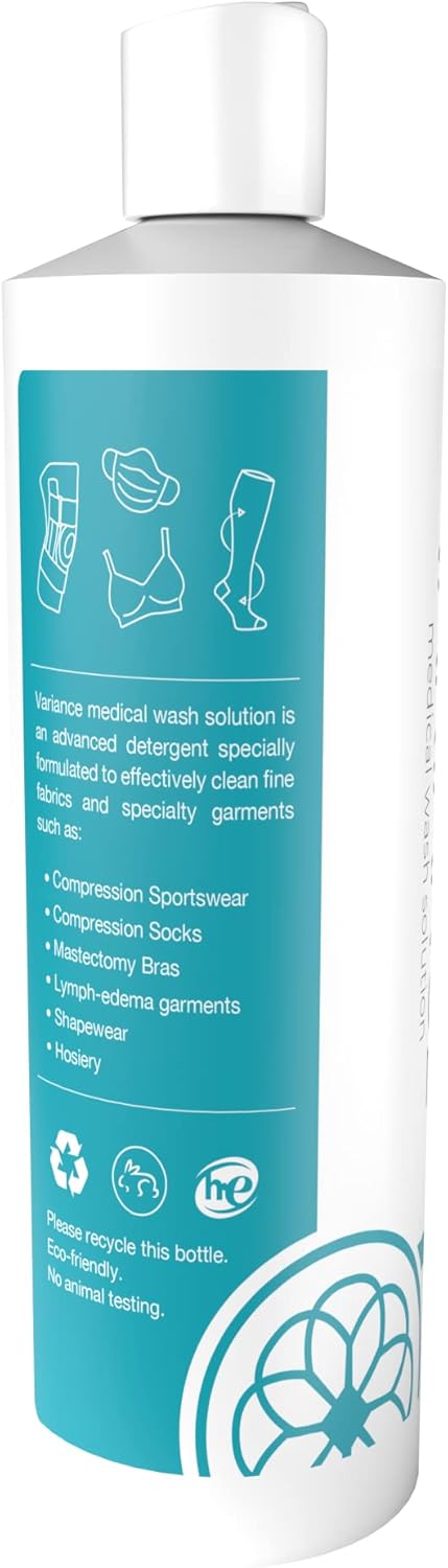 Variance by Forever New Medical Wash Solution, Fragrance Free, 16 Fl Oz, Advanced Detergent for Compression Wear