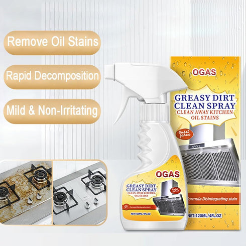 TIMEJONS Countertops, 4oz Kitchen Degreaser Spray, Heavy Duty Grease Cleaner for Stove, Oven, Range Hood & Multi
