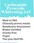 White Teeth Global 44% 6 Teeth Whitening Gel Carbamide Peroxide, Tooth Bleaching Gel Syringes