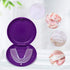 2 Pack Retainer Cases - Solid Orthodontic Retainer Case (Purple)