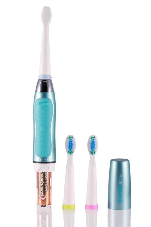 SONICETY HI-910 Pack 3 Electric Toothbrush Sky Blue (Value Includes Brushheads)