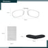 Noble Ultra Slim and Flat Reading Glasses, Thin and Flexible Armless (2 Pairs), Pocket Size Readers with Silicone Case