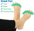 ViveSole Toe Separators, Medium (2 Pairs) - Silicone Gel Spreaders for Men & Women, Therapeutic Spa Stretchers