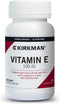 Kirkman Vitamin E 100 IU - 100 Vegetarian Capsules, Hypoallergenic, Gluten Free, Casein Free, Soy-Free, Immune Support