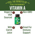 Certified Organic Vitamin A 5000 IU Supplement Capsules - High Potency Vitamins for Adults, Kids, Non-GMO, Vegan