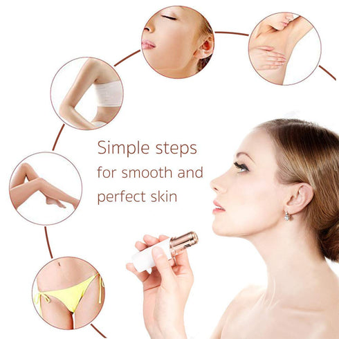 Replacement Heads for Flawless Finishing Touch Facial Hair Remover Device, Blades for Facial Hair Removal