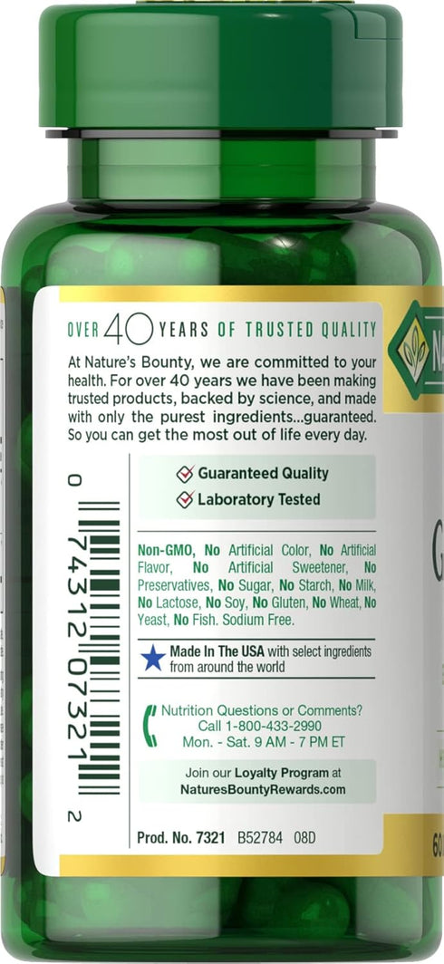 Nature's Bounty Horny Goat Weed with Maca, Herbal Health Supplement, 60 Capsules