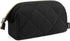 Telena Puffer Makeup Bags for Women: Nylon Puffy Padded Makeup Organizer Case, Wide-Open Travel Pouch