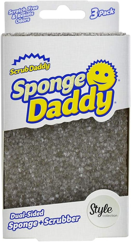Scrub Daddy Sponge Daddy Style, Dual Sided Sponge Scrubber, Dish Sponges for