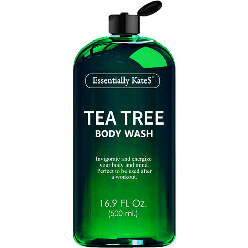 Tea Tree Body Wash, 16.9 fl oz, 100% Natural, Fights Body Odor & Irritation