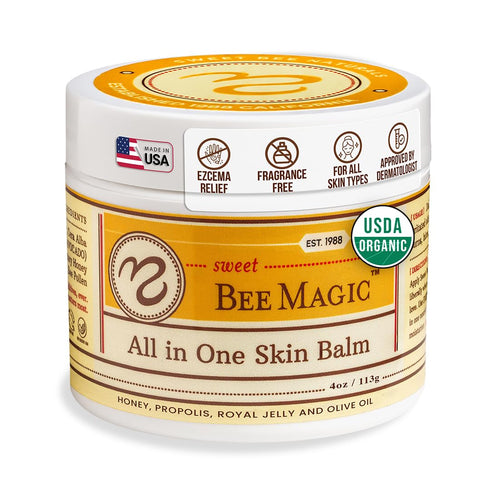 Sweet Bee Naturals - Sweet Bee Magic, All In One Healing Organic Balm, 2 Ounce Jar