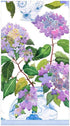 Packs 15 Caspari Hydrangeas and Porcelain Paper Guest Towel Napkins - Two