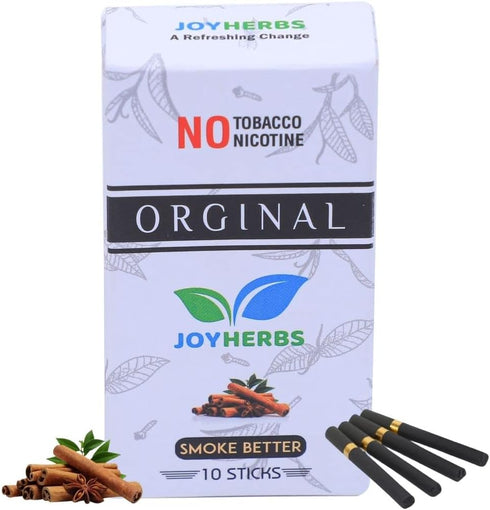 Regular Natural Herbal Cigarettes - Blend of Herbs, Tobacco and Nicotine Free, 1 Pack with 10 Smokes