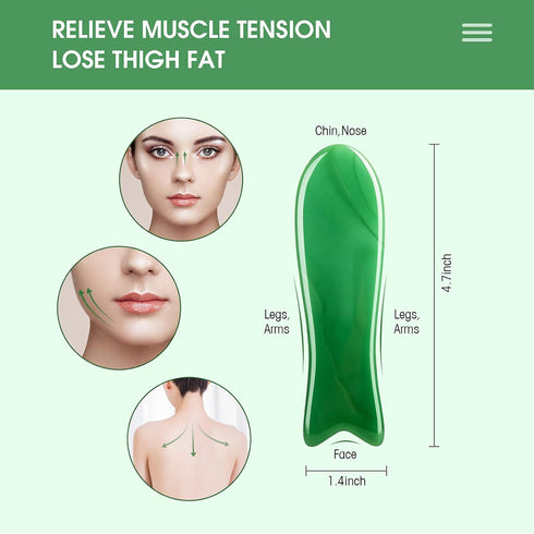 Set,Guasha 4-piece Set Gua Sha Massage Facial Tool Massager Kit for Face and Body,Scraping Massage Board Physical