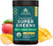 Ancient Nutrition SuperGreens Powder with Probiotics - Organic Mango Flavor Greens, Digestive and Energy Support, Made