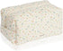 Umchichi Floral Large Cosmetic Bag for Women, Travel Toiletry Bag, Large Cotton Makeup Storage