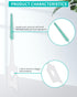 200 PCS Soft Dental Floss Picks with Case, Disposable Tooth Flossing Brush for Cleaning Teeth, Green Color