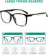 Eyekepper 5 Pack Reading Glasses for Women - Large Frame Readers Men +2.25