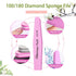 Sponge Nail File and Buffers for Nail Art Care, Double Sides Design 100/180 Grit Nail Buffer Pack of 10