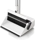 UOEOS Broom with Dustpan Combo Set, Pet Hair Removal Broom with Self-Cleaning Double-Layer Teeth for Indoor & Outdoor