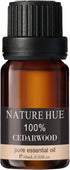 Cedarwood Essential Oil - 10 mL (1/3 oz) - Pure, Natural, Therapeutic Grade for Diffuser, Massage, Stress Relief