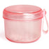 2024 Leak Proof Denture Bath Cup, Large Denture Case for Travel, Complete Clean Care for Dentures (Transparent Pink)