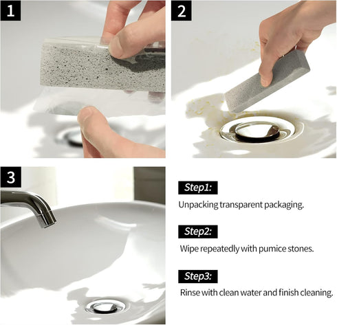 HongWay 10 Pack Pumice Stone for Cleaning, Heavy Duty Strong Pumice Cleaning Bar for Toilet, Bathtubs, Kitchen Sink,