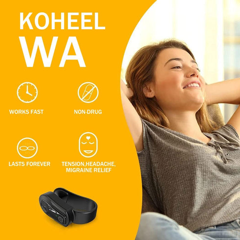 KOHEEL Wearable Acupressure Device for Headache, Migraine, Tension Relief, Small 2 Count