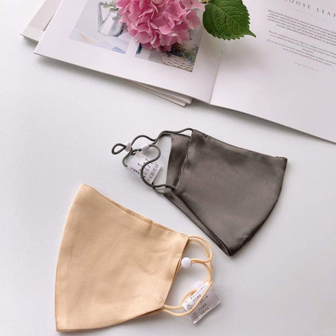 Adjustable 100% Mulberry Silk Mask with Filter Pocket