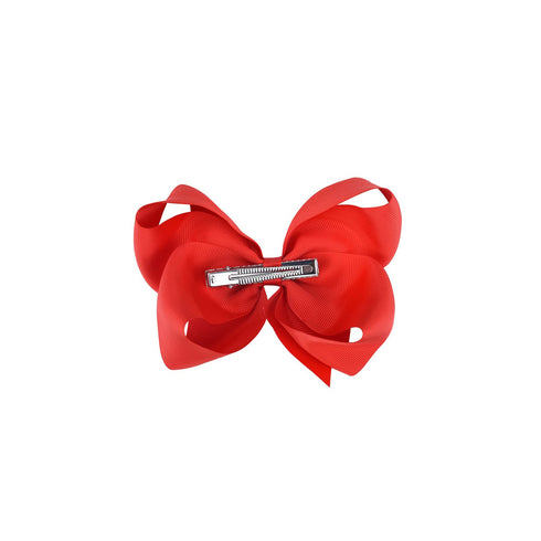 Red Hair Bows for Girls and Toddlers, 6 Pcs Red Bows in Various Sizes
