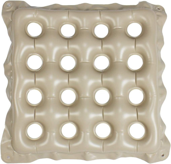 Inflatable Seat Cushions with Air Vent, Grey 19 Inch Air Cushion for Office Chair and Wheelchair Use
