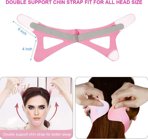 Adjustable Breathable Snoring Strap, Anti Snore Strap for Men Women