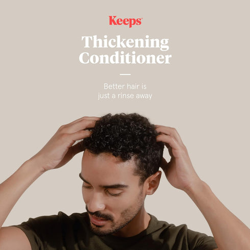 Keeps Hair Regrowth Treatment Conditioner for Fuller, Thicker Looking Hair, 8 oz - DHT Blocker with Biotin, Caffeine,