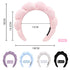 Headband for Washing Face,Spa Headband Makeup,Sponge Spa Headband for Washing Face,Makeup Removal,Shower,Skincare (White)