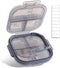 THERAVIX Pill Organizer Travel, Pill Box 7 Day with Labels, Airtight Daily Small