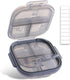 THERAVIX Pill Organizer Travel, Pill Box 7 Day with Labels, Airtight Daily Small