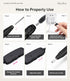 MelodySusie Electric Nail Drill Machine, Portable Efile Set for Acrylic Gel Nails, Manicure Pedicure Tool (Black)