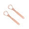 2PCS Tongue Cleaners, Wide-Head Double Blades Scrapers for Oral Care, Rose Gold Color