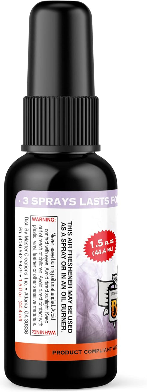 BluntPower Concentrated Air Freshener (Lavender, 5 Pack) - Premium Oil Based Spray for Home, Car, & Odor Eliminator